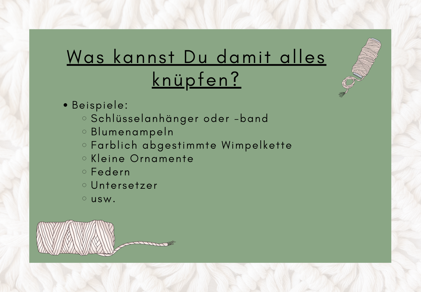Makramee Starter Set Pastell inkl. Zubehör