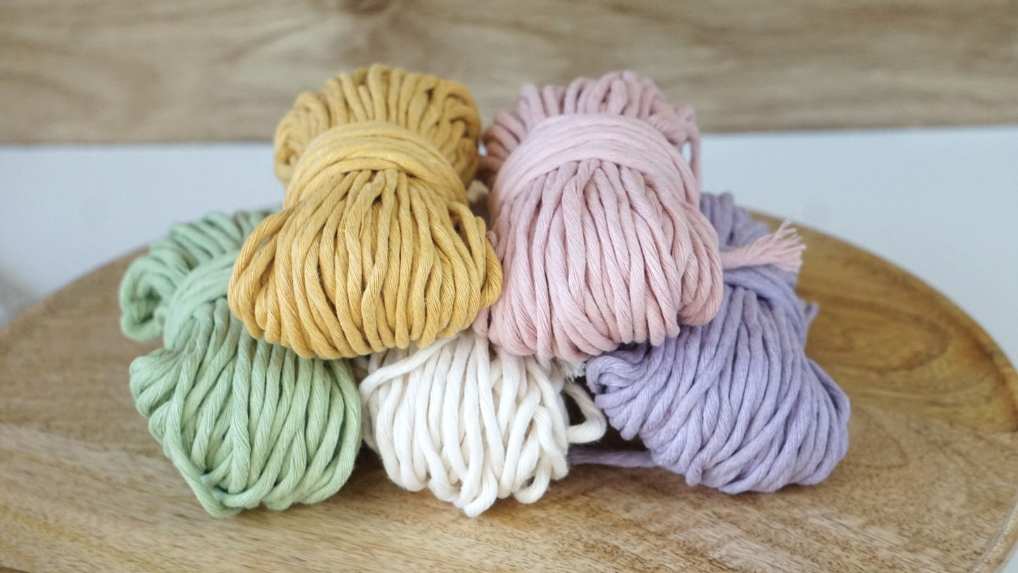 Makramee Starter Set Pastell inkl. Zubehör