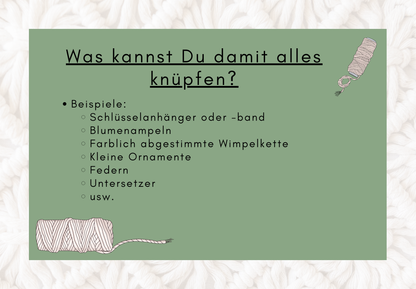 Makramee Starter Set Pastell inkl. Zubehör