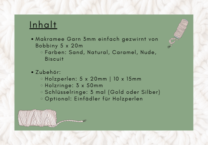 Makramee Starter Set Boho inkl. Zubehör